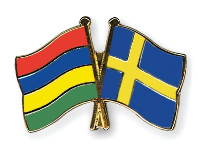 Fahnen Pins Mauritius Schweden