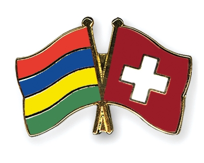 Fahnen Pins Mauritius Schweiz