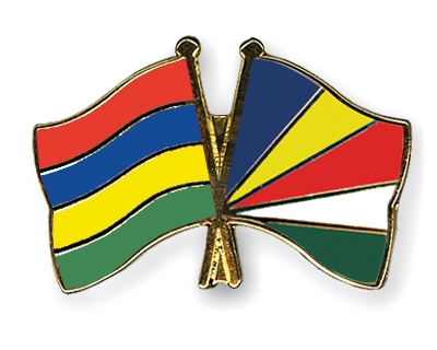 Fahnen Pins Mauritius Seychellen