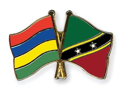 Fahnen Pins Mauritius St-Kitts-und-Nevis