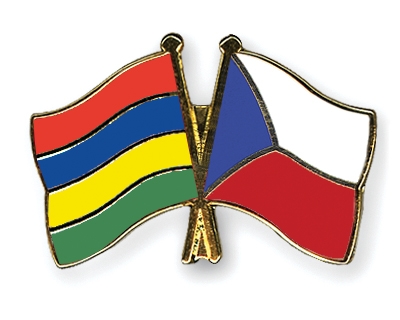 Fahnen Pins Mauritius Tschechische-Republik