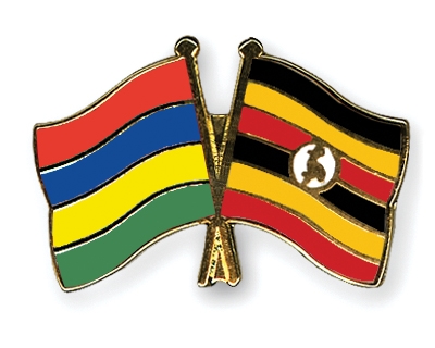 Fahnen Pins Mauritius Uganda