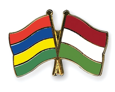 Fahnen Pins Mauritius Ungarn