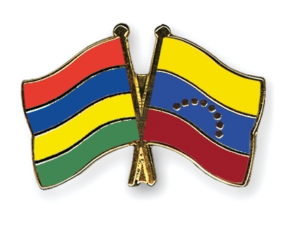 Fahnen Pins Mauritius Venezuela