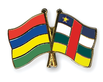 Fahnen Pins Mauritius Zentralafrikanische-Republik