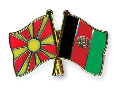 Fahnen Pins Mazedonien Afghanistan