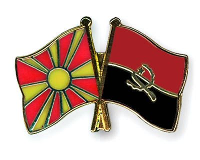 Fahnen Pins Mazedonien Angola