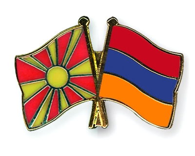 Fahnen Pins Mazedonien Armenien