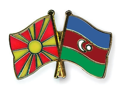Fahnen Pins Mazedonien Aserbaidschan