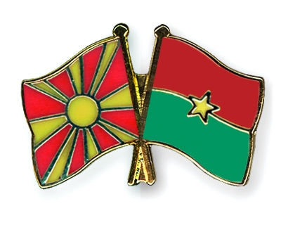 Fahnen Pins Mazedonien Burkina-Faso