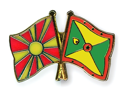 Fahnen Pins Mazedonien Grenada
