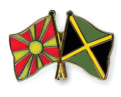 Fahnen Pins Mazedonien Jamaika