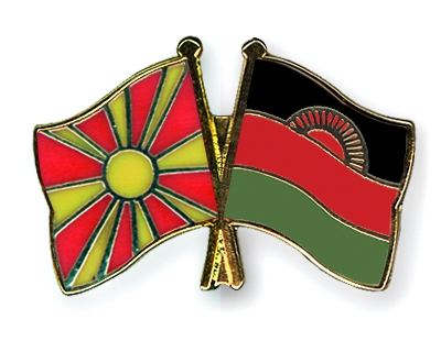 Fahnen Pins Mazedonien Malawi