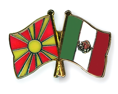 Fahnen Pins Mazedonien Mexiko