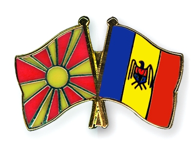 Fahnen Pins Mazedonien Moldau