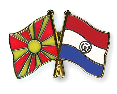 Fahnen Pins Mazedonien Paraguay