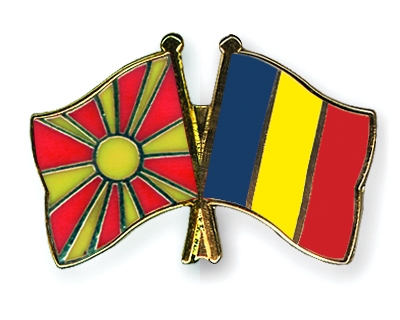 Fahnen Pins Mazedonien Rumnien