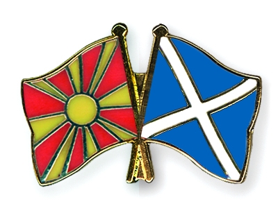 Fahnen Pins Mazedonien Schottland
