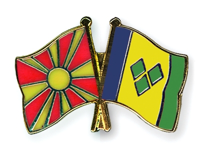 Fahnen Pins Mazedonien St-Vincent-und-die-Grenadinen
