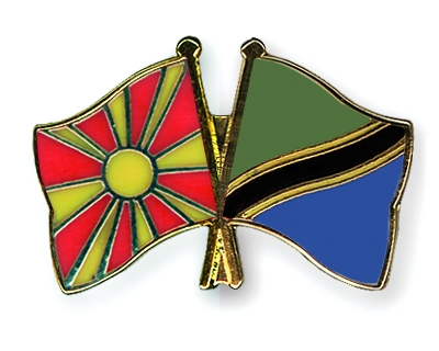Fahnen Pins Mazedonien Tansania
