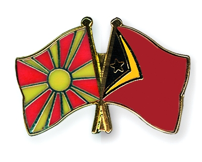 Fahnen Pins Mazedonien Timor-Leste