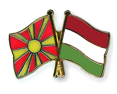Fahnen Pins Mazedonien Ungarn