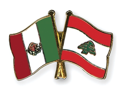Fahnen Pins Mexiko Libanon