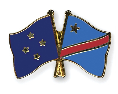 Fahnen Pins Mikronesien Kongo-Demokratische-Republik