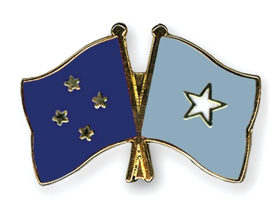 Fahnen Pins Mikronesien Somalia
