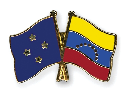 Fahnen Pins Mikronesien Venezuela