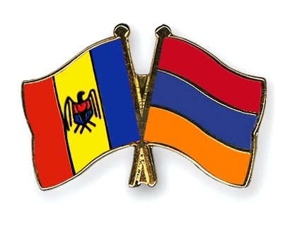 Fahnen Pins Moldau Armenien