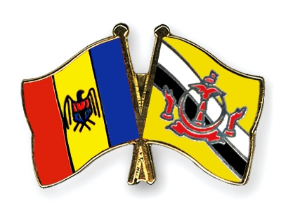 Fahnen Pins Moldau Brunei-Darussalam