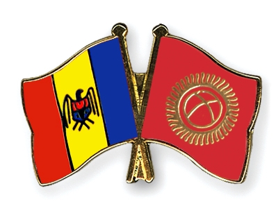 Fahnen Pins Moldau Kirgisistan