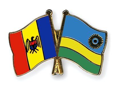 Fahnen Pins Moldau Ruanda