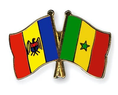 Fahnen Pins Moldau Senegal