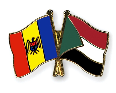 Fahnen Pins Moldau Sudan