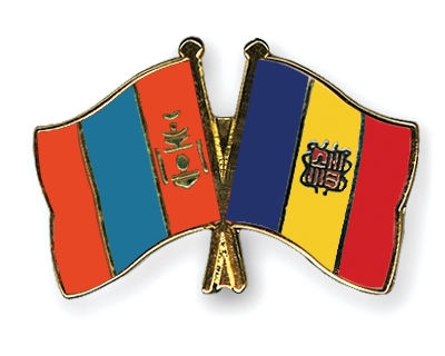 Fahnen Pins Mongolei Andorra
