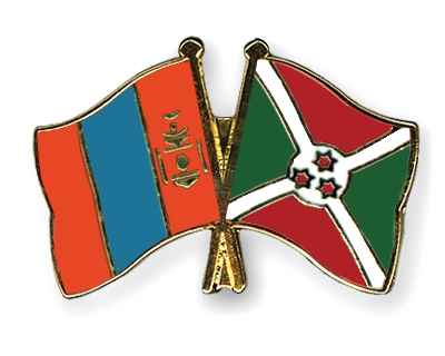 Fahnen Pins Mongolei Burundi