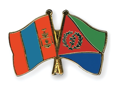 Fahnen Pins Mongolei Eritrea