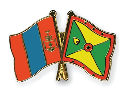 Fahnen Pins Mongolei Grenada