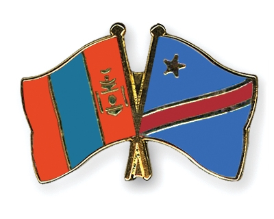 Fahnen Pins Mongolei Kongo-Demokratische-Republik