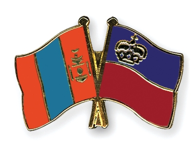 Fahnen Pins Mongolei Liechtenstein