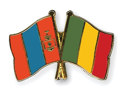 Fahnen Pins Mongolei Mali