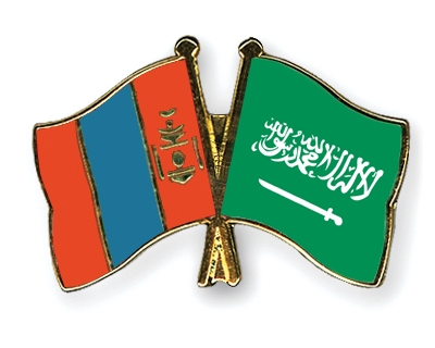 Fahnen Pins Mongolei Saudi-Arabien