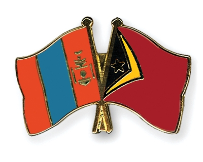 Fahnen Pins Mongolei Timor-Leste