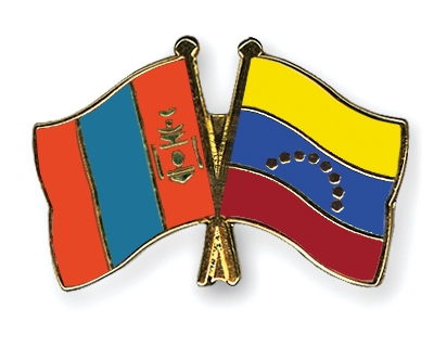 Fahnen Pins Mongolei Venezuela