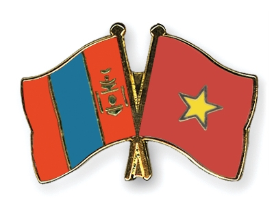 Fahnen Pins Mongolei Vietnam