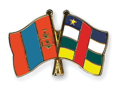 Fahnen Pins Mongolei Zentralafrikanische-Republik