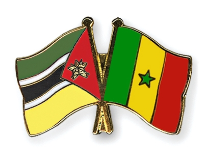 Fahnen Pins Mosambik Senegal