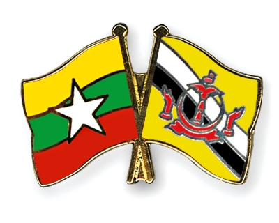 Fahnen Pins Myanmar Brunei-Darussalam